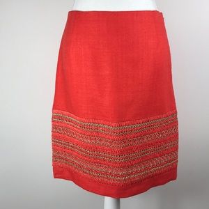 Per Se/Carlisle woven silk skirt